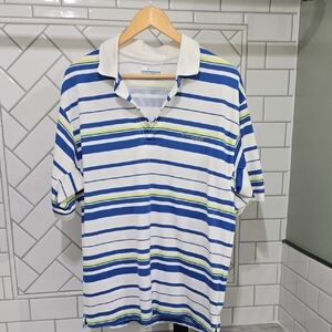 Columbia PFG Men’s Performance Polo Shirt Striped Size M